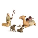 Willow Tree Nativity Shepherd & Stable Animals / Herder met kameel, geit en schaapjes