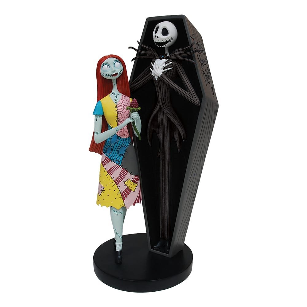 Disney Showcase Jack & Sally coffin figurine