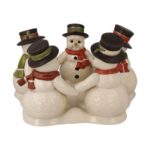 Goebel Vijf Sneeuwpoppen met theelicht /  Beste Freunde