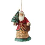 Heartwood Creek ornament Santa with tree