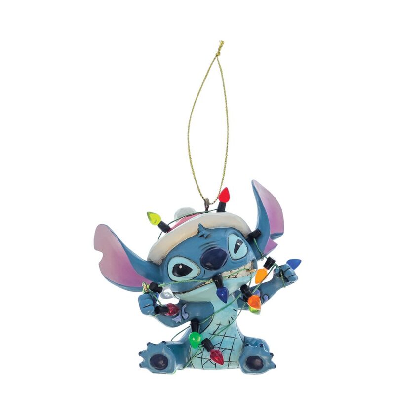 Disney Traditions Christmas Ornament Stitch in lights