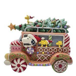 Snoopy & Woodstock Joyride in Gingerbread Christmas Van