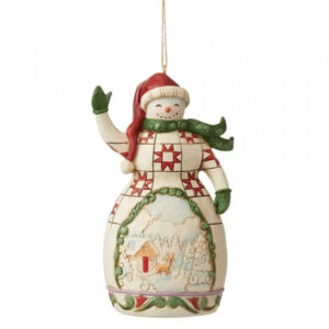 Heartwood Creek Ornament Snowman with winter decor