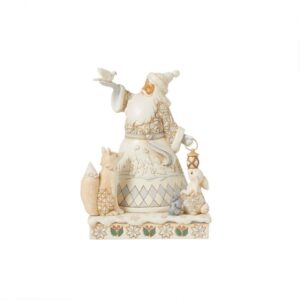 Heartwood Creek White Woodland Santa with forest animals