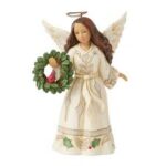 Heartwood Creek White Woodland Angel with cardinal