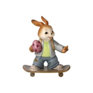 Goebel Ostern Hasenschule Paashaasje op skateboard