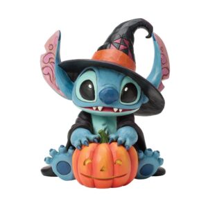 Disney Traditions Halloween Stitch Witch Jack O'Lantern