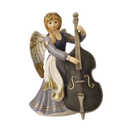 Goebel Weihnacht Gloria Jahresengel Festliche Kontrabasspielerin