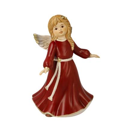 Goebel Bordeaux Engel Voller Freude