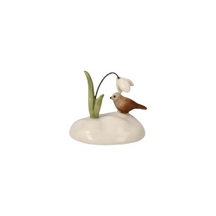Goebel Weihacht Schneeglöckchen Sneeuwklokje met vogeltje