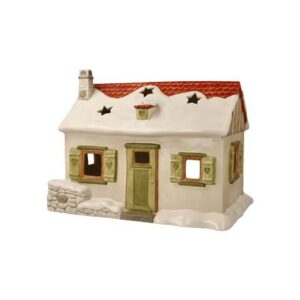 Goebel Weihnacht Verschneites Landhaus / Villa met sneeuw en licht