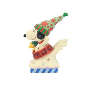 Snoopy & Woodstock Winter Dog bowl sled
