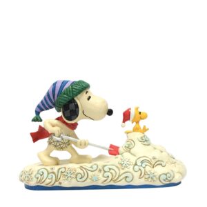Snoopy & Woodstock Christmas/Winter Shovelling Snow