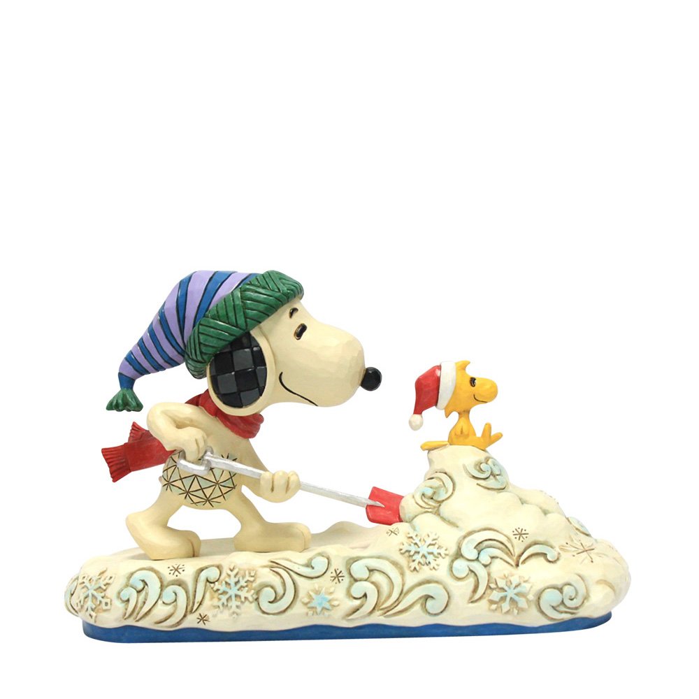Snoopy & Woodstock Christmas/Winter Shovelling Snow
