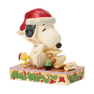 Snoopy & Woodstock with Christmas list