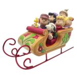 Snoopy & Woodstock & Friends in Christmas Sleigh