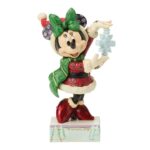 Disney Traditions Christmas Minnie with a snowflake