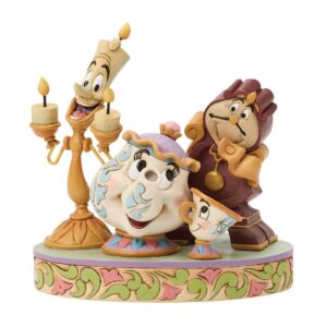 Disney Traditions Lumiere, Cogsworth, Mrs. Potts & Chip