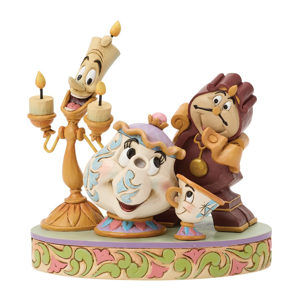 Disney Traditions Lumiere, Cogsworth, Mrs. Potts & Chip