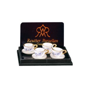 Reutter Miniaturen Blue Onion Theekopjes