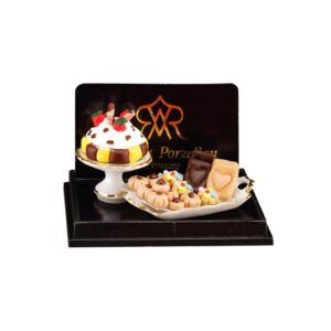 Reutter Miniaturen Taartje en koekschaal