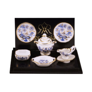 Reutter Miniaturen Blue Onion Dinerset