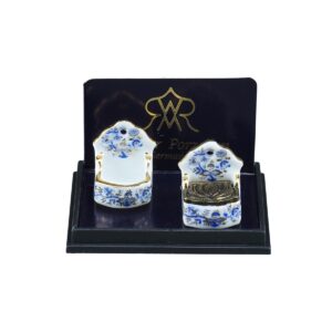 Reutter Miniaturen Blue Onion Zoutvaatjes