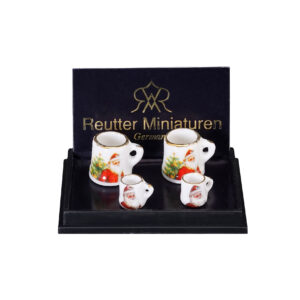 Reutter Miniaturen 4 Kerstmokken