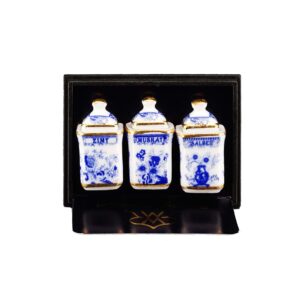 Reutter Miniaturen Blue Onion Bewaarbussen