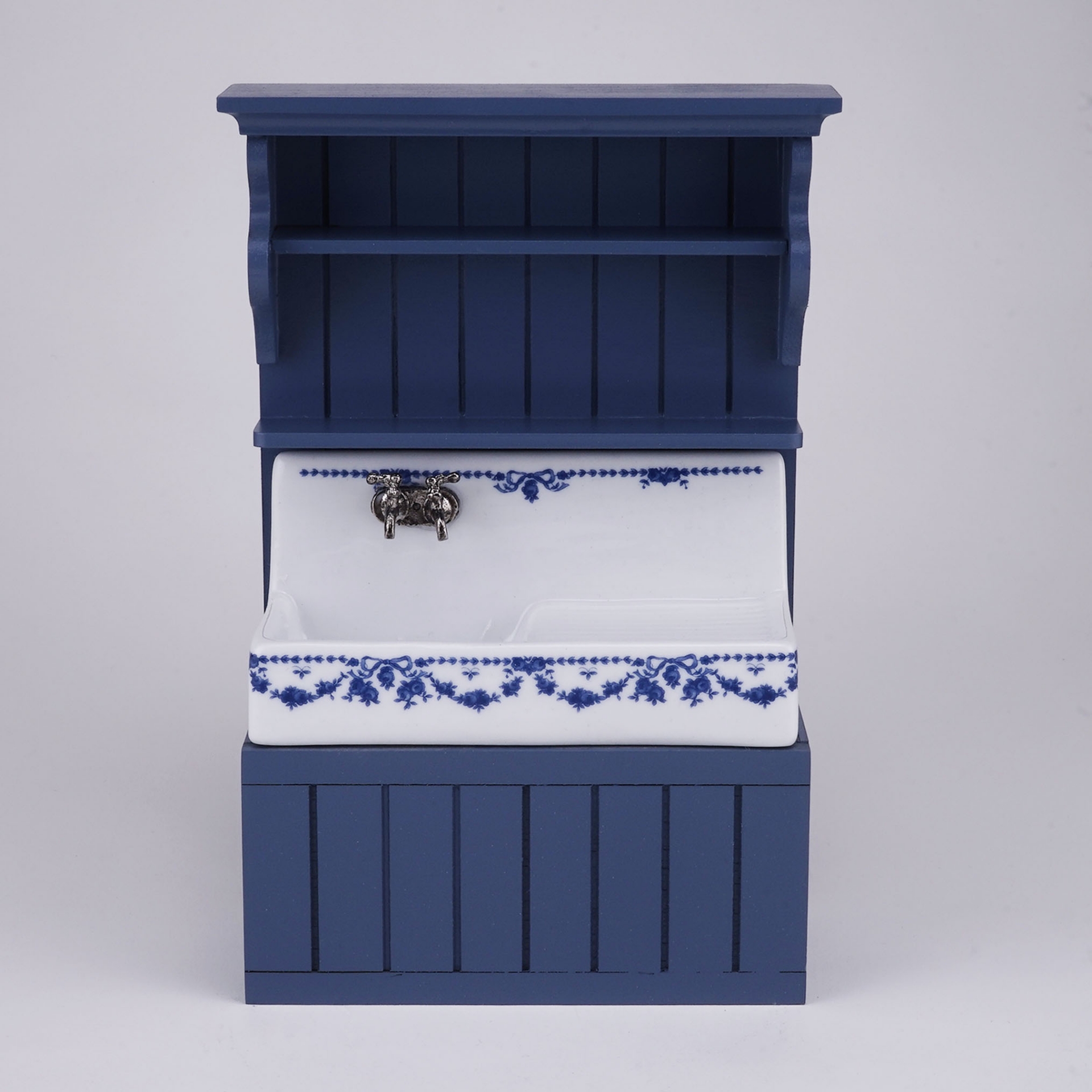 Reutter Miniaturen Blue Onion Gootsteen